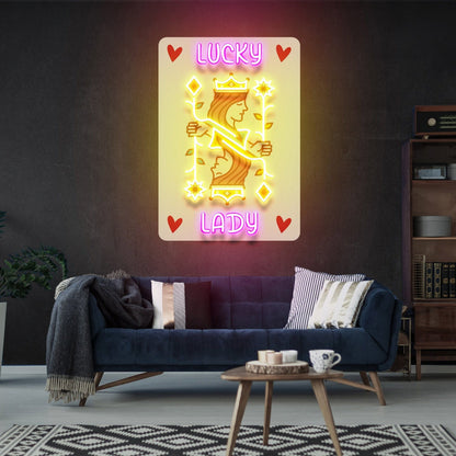 Touch To Your Home Office Bar Poker Uv Led Neon Sign - Shineneon