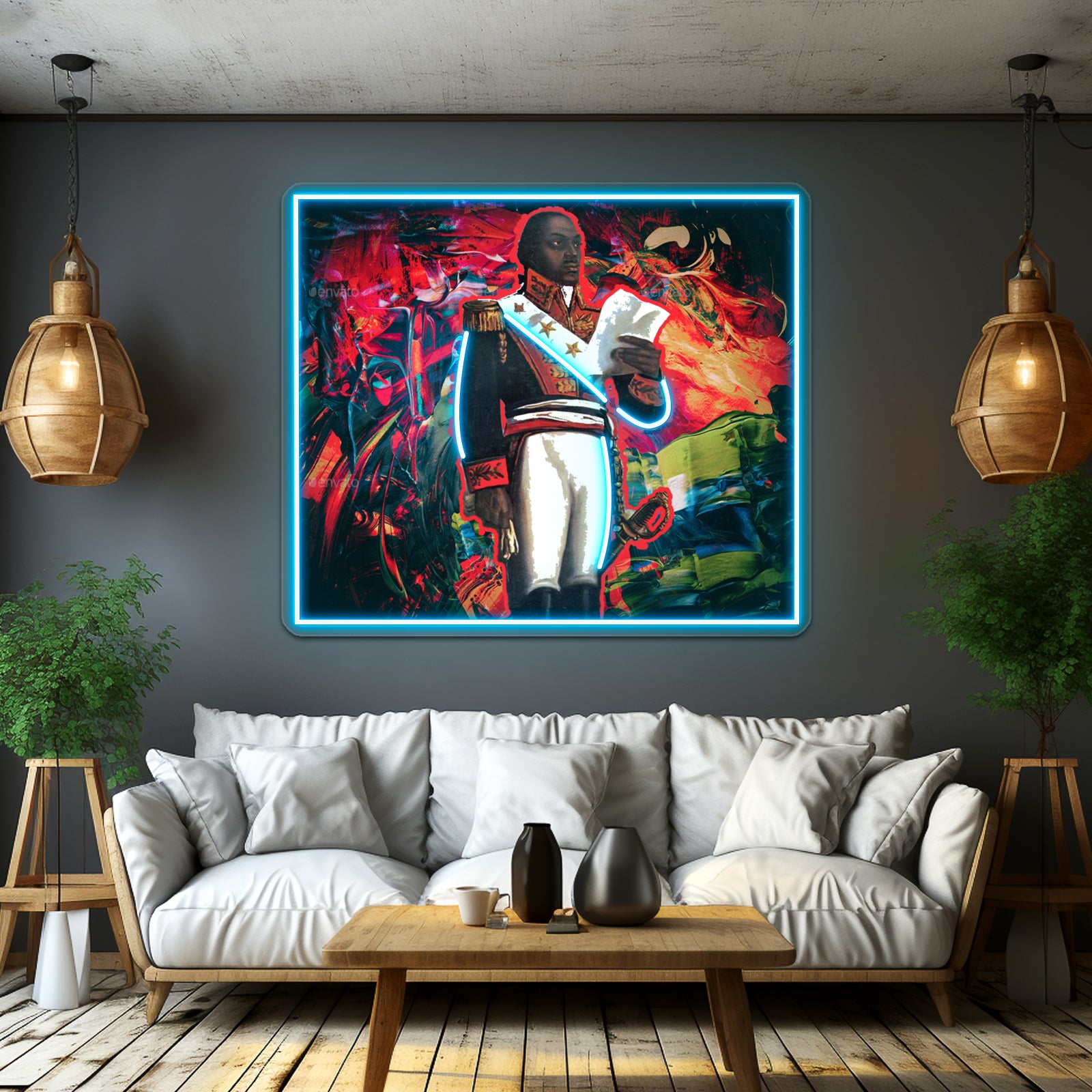 Toussaint Louverture Abstract Wall Artwork Neon Signs | Shineneon