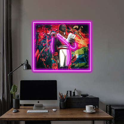 Toussaint Louverture Abstract Wall Artwork Neon Signs