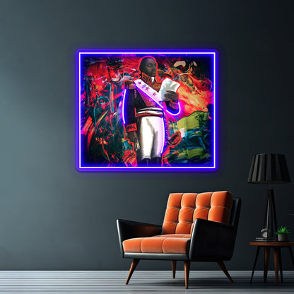 Toussaint Louverture Abstract Wall Artwork Neon Signs