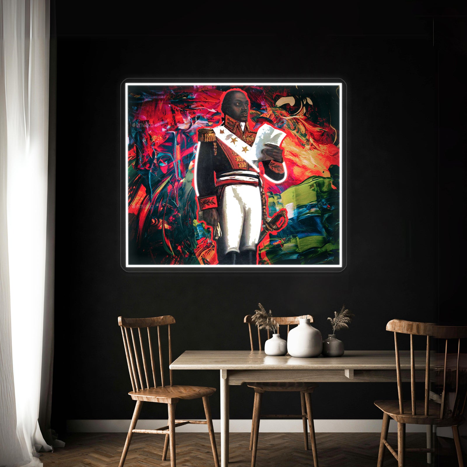Toussaint Louverture Abstract Wall Artwork Neon Signs | Shineneon