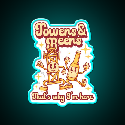 Tower Climber Beers Thats Why Im Here Beer Bar Decor Led Neon Sign Rgb Color