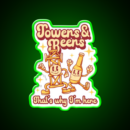 Tower Climber Beers Thats Why Im Here Beer Bar Decor Led Neon Sign Rgb Color - LED neon sign view 8