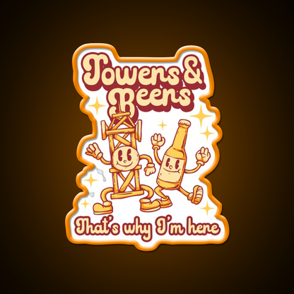 Tower Climber Beers Thats Why Im Here Beer Bar Decor Led Neon Sign Rgb Color - LED neon sign view 6
