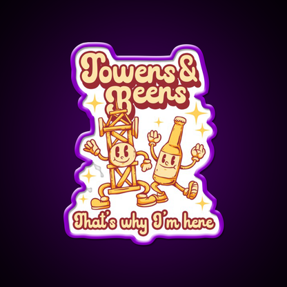 Tower Climber Beers Thats Why Im Here Beer Bar Decor Led Neon Sign Rgb Color - LED neon sign view 9
