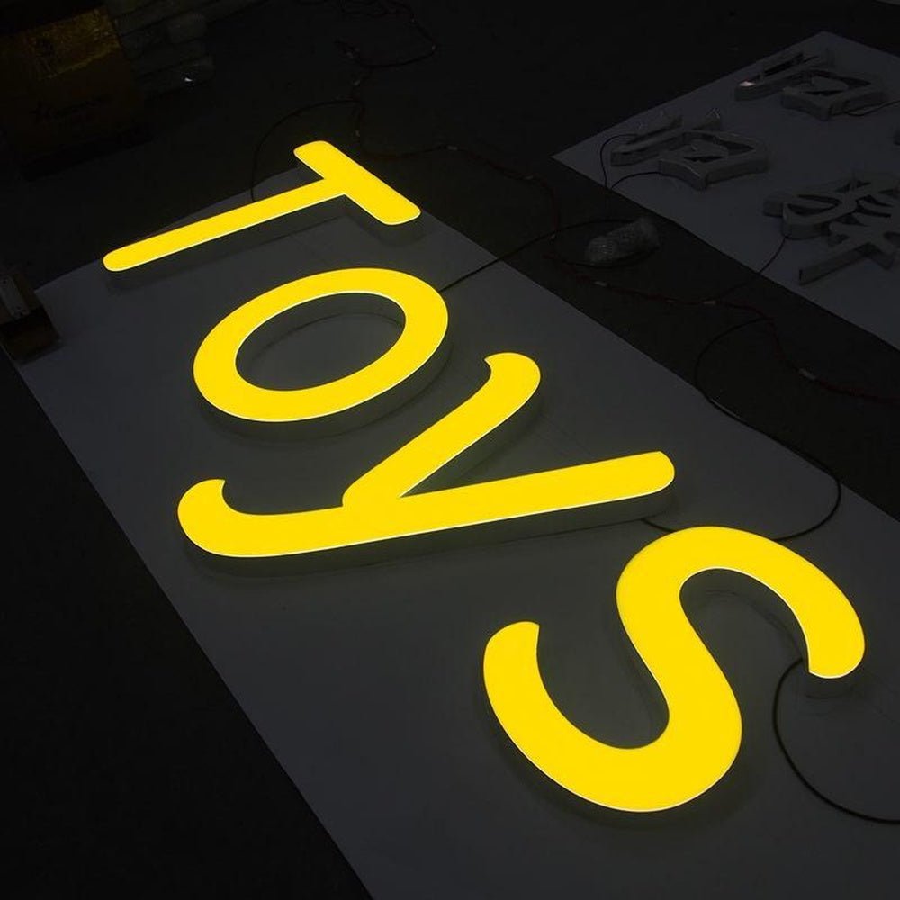 Toys 3D Backlit Letters Business Metal Led Sign - Shineneon