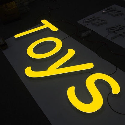 Toys 3D Backlit Letters Business Metal Led Sign - Shineneon