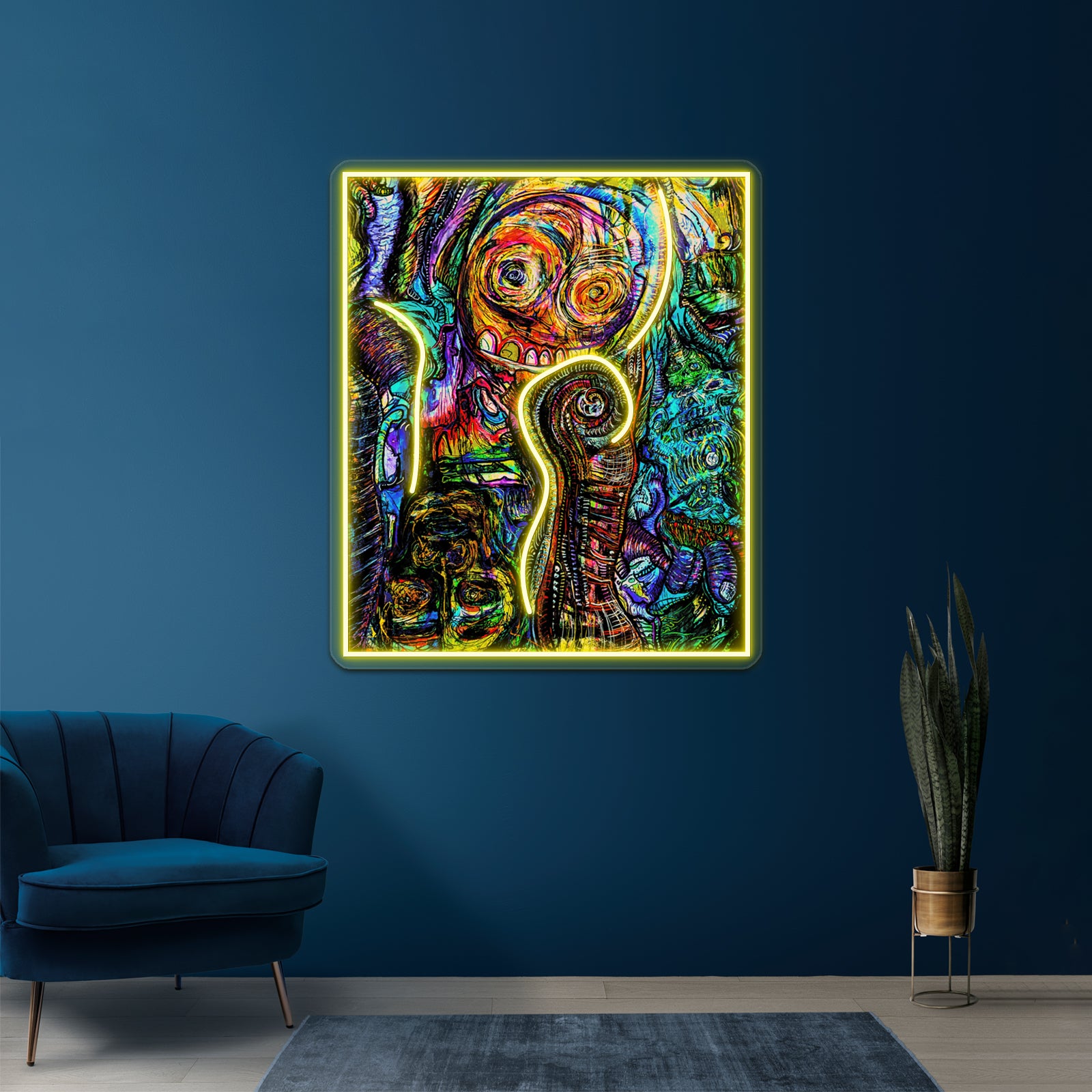 Traces Of Faces Wall Artwork Neon Signs | Shineneon