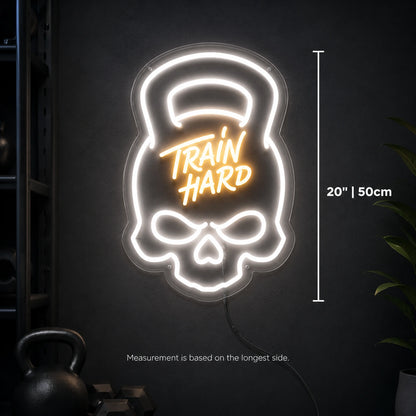 Train Hard Gym Neon Sign LED Neon Sign size image