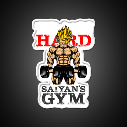 Train Hard Ssj Version Gym Fitness Led Neon Sign Rgb Color