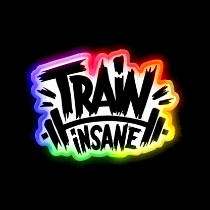 Train Insane Or Remain The Same Gym Fitness Led Neon Sign Rgb Color