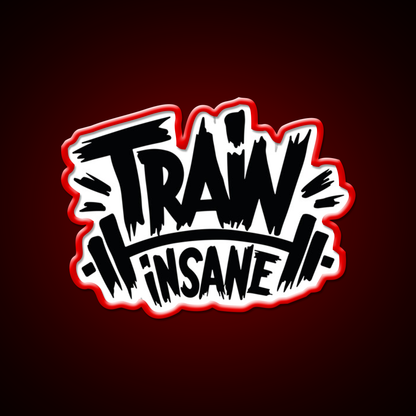 Train Insane Or Remain The Same Gym Fitness Led Neon Sign Rgb Color