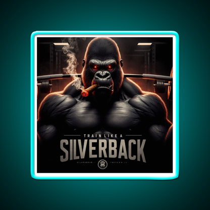 Train Like A Silverback Gym Fitness Led Neon Sign Rgb Color