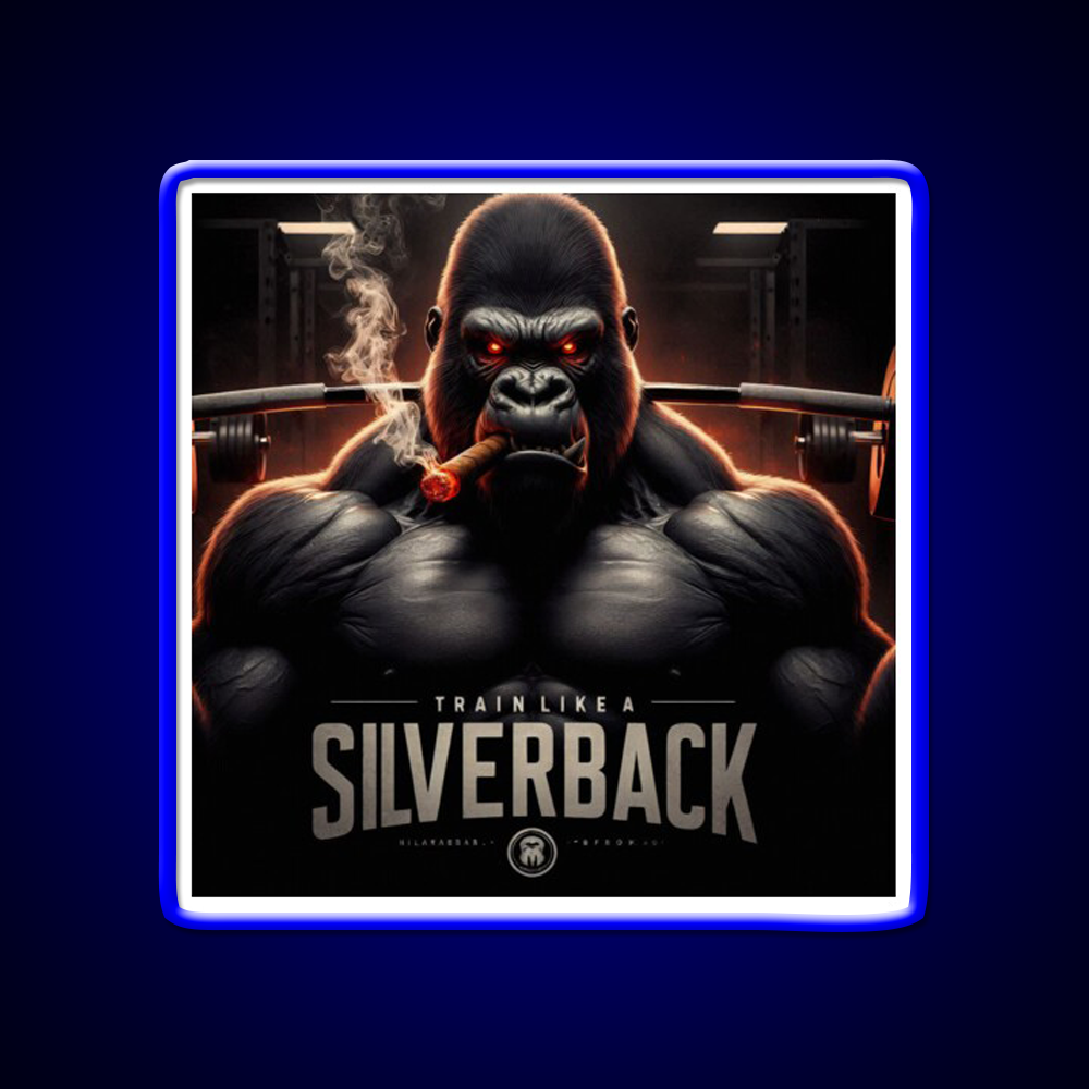 Train Like A Silverback Gym Fitness Led Neon Sign Rgb Color