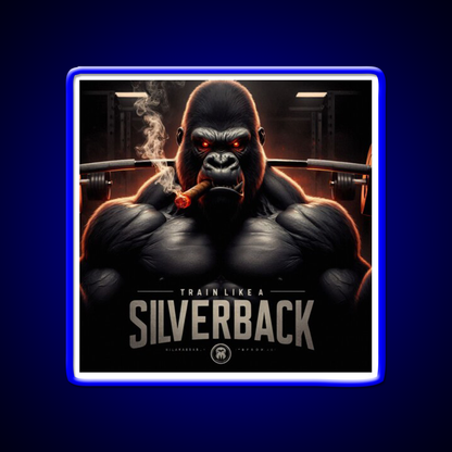 Train Like A Silverback Gym Fitness Led Neon Sign Rgb Color