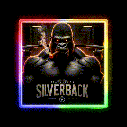 Train Like A Silverback Gym Fitness Led Neon Sign Rgb Color