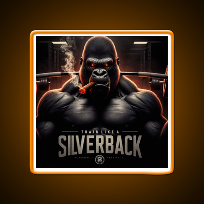 Train Like A Silverback Gym Fitness Led Neon Sign Rgb Color