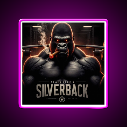 Train Like A Silverback Gym Fitness Led Neon Sign Rgb Color