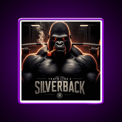 Train Like A Silverback Gym Fitness Led Neon Sign Rgb Color