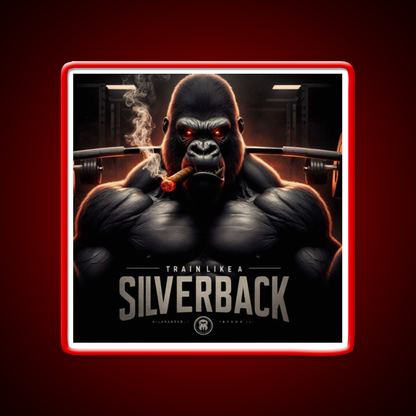 Train Like A Silverback Gym Fitness Led Neon Sign Rgb Color