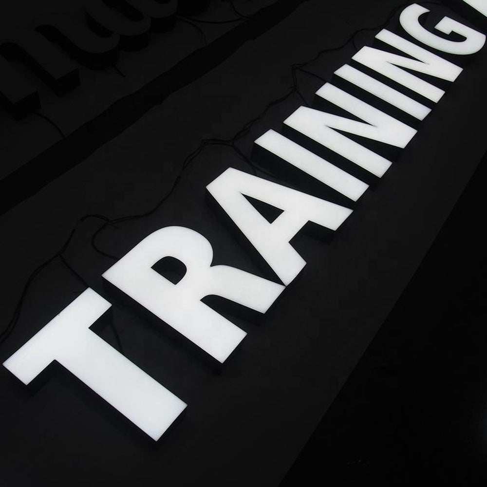 Training 3D Frontlit Letters Metal Led Sign
