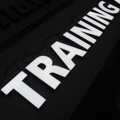 Training 3D Frontlit Letters Metal Led Sign