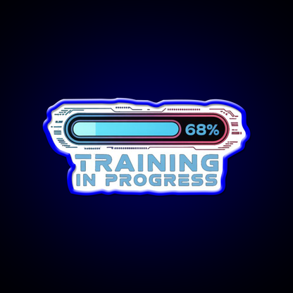 Training In Progress Ai Loading Man Cave Bar Led Neon Sign Rgb Color - LED neon sign view 5