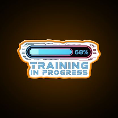 Training In Progress Ai Loading Man Cave Bar Led Neon Sign Rgb Color - LED neon sign view 6