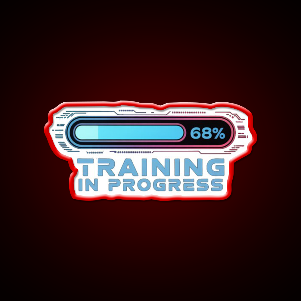 Training In Progress Ai Loading Man Cave Bar Led Neon Sign Rgb Color - LED neon sign view 10