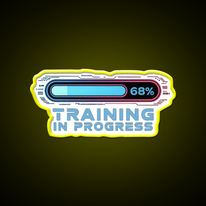 Training In Progress Ai Loading Man Cave Bar Led Neon Sign Rgb Color - LED neon sign view 7