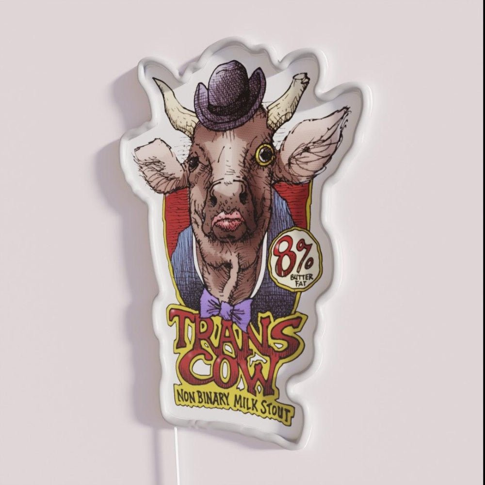 Trans Cow Rgb Led Neon Sign - Shineneon