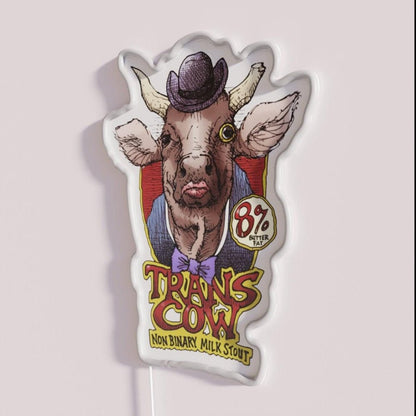 Trans Cow Rgb Led Neon Sign - Shineneon