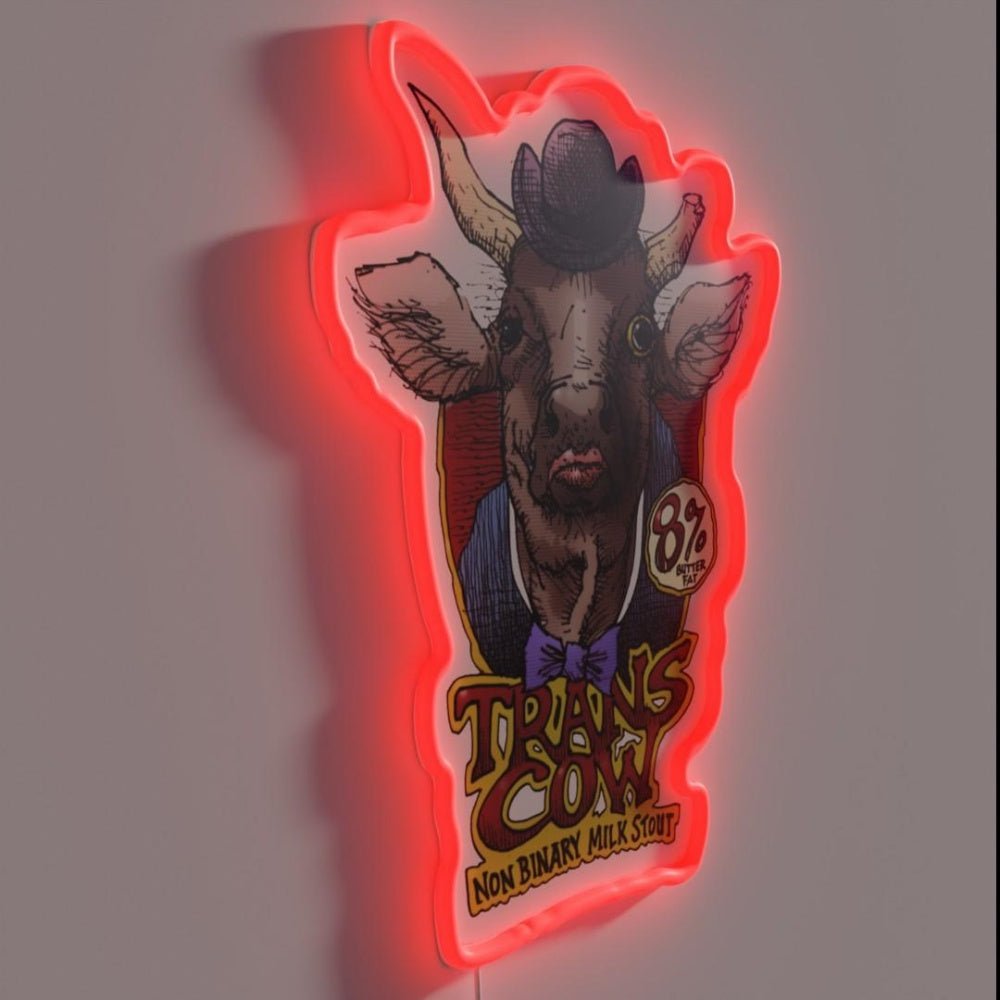 Trans Cow Rgb Led Neon Sign - Shineneon