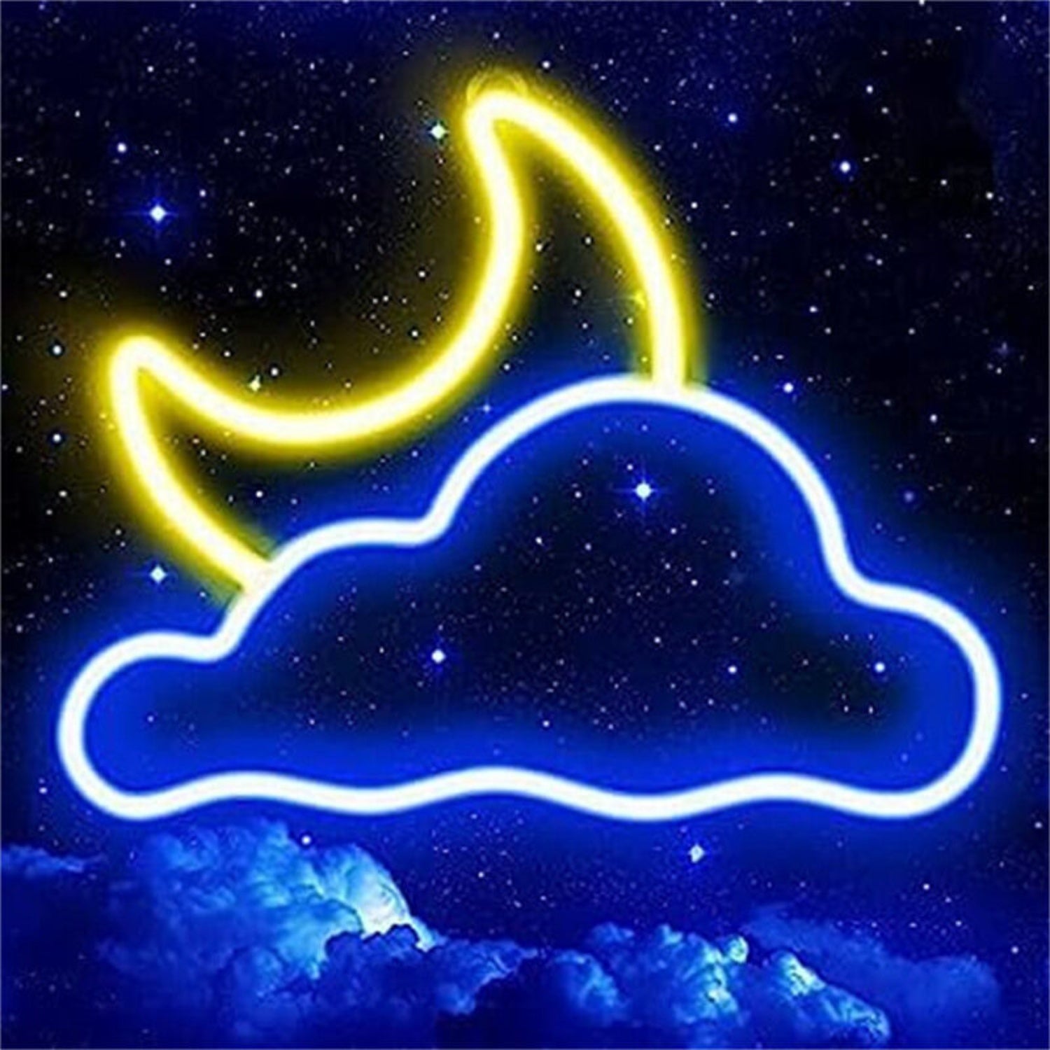 Transform Your Moon And Cloud Led Neon Sign For Home Decor - Shineneon