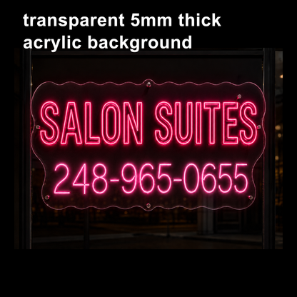 The Beauty Studios's custom neon sign 60inch