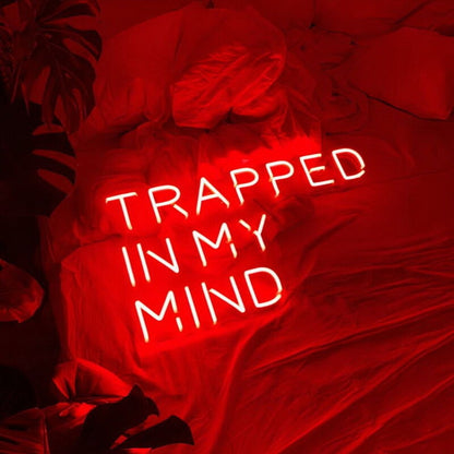 Trapped In My Mind Led Neon Sign Fartistic And Thoughtful Decor - Shineneon