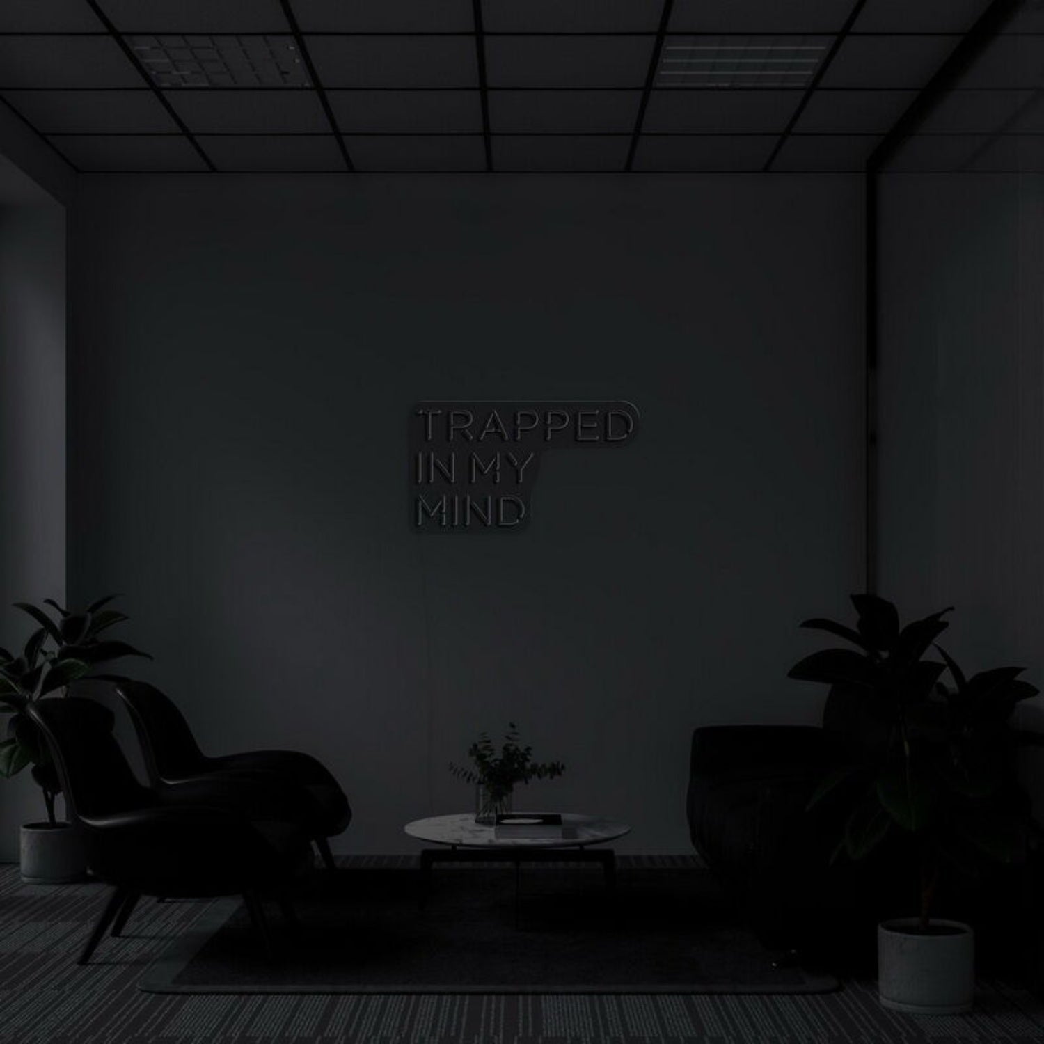 Trapped In My Mind Led Neon Sign Fartistic And Thoughtful Decor - Shineneon