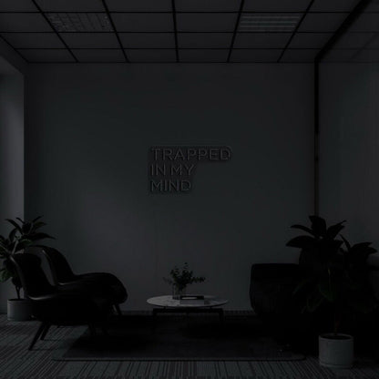 Trapped In My Mind Led Neon Sign Fartistic And Thoughtful Decor - Shineneon