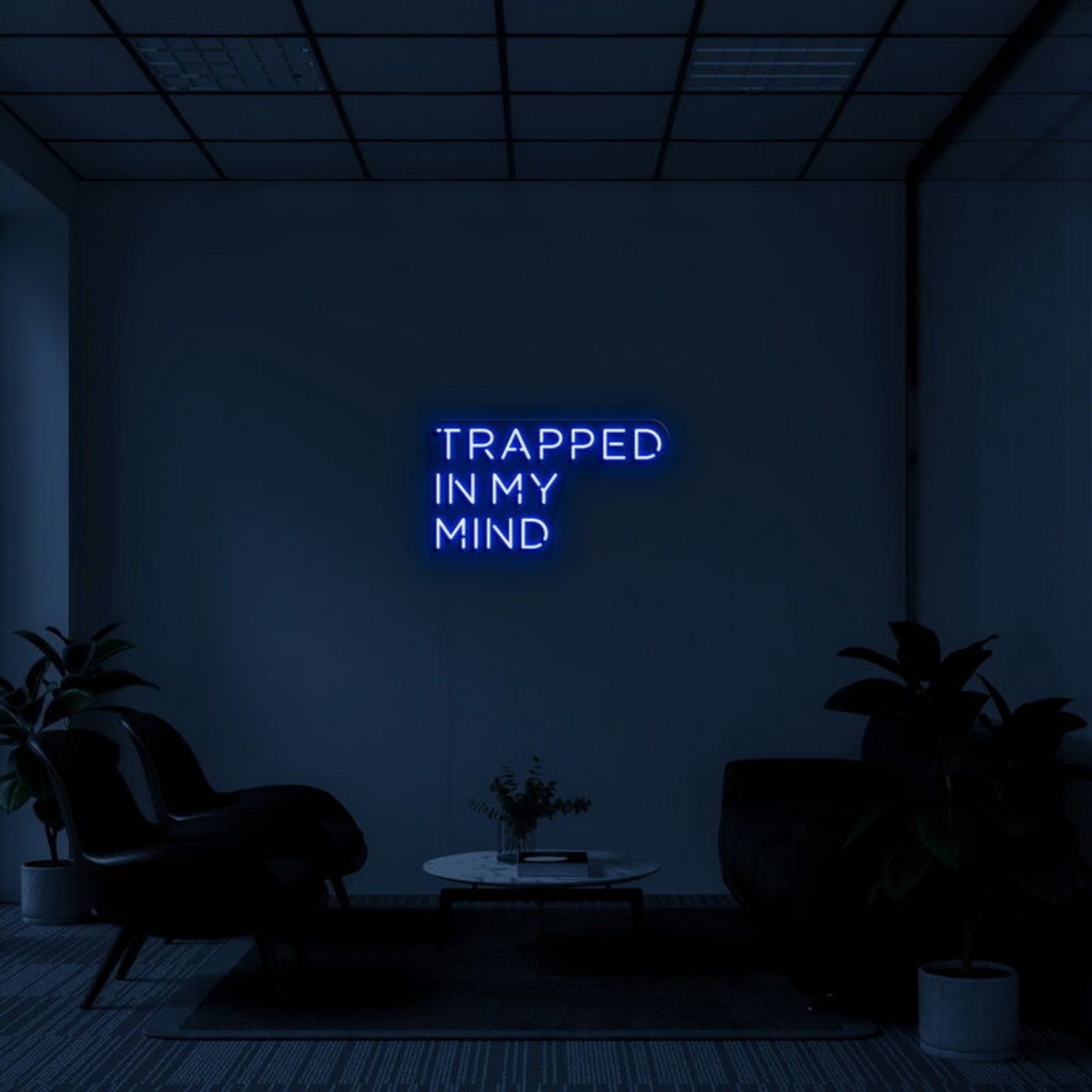 Trapped In My Mind Led Neon Sign Fartistic And Thoughtful Decor - Shineneon
