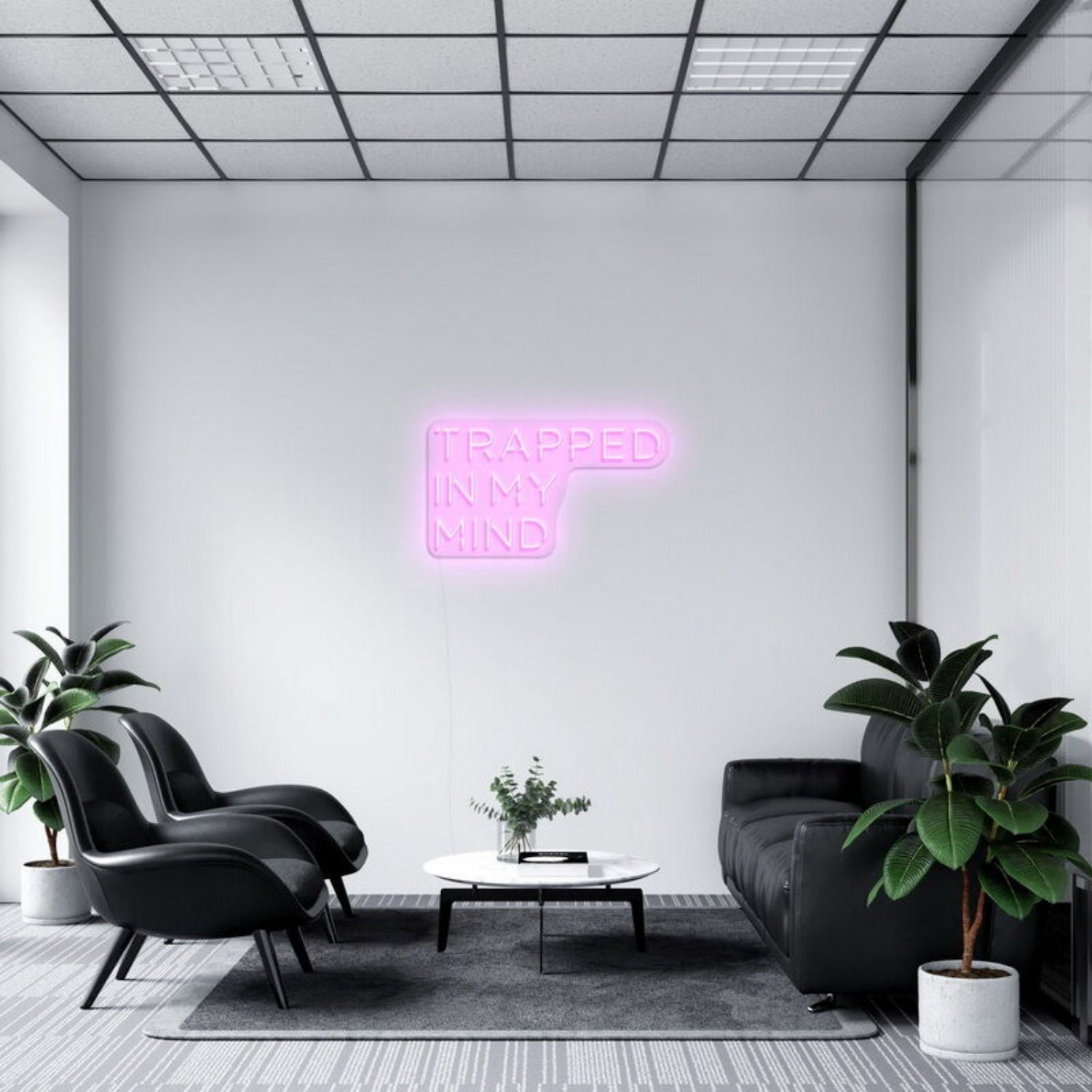 Trapped In My Mind Led Neon Sign Fartistic And Thoughtful Decor - Shineneon