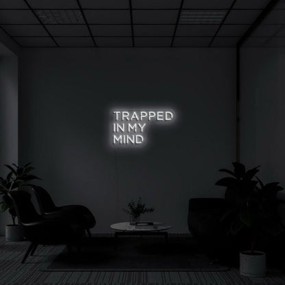 Trapped In My Mind Led Neon Sign Fartistic And Thoughtful Decor - Shineneon