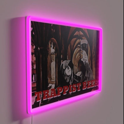 Trappist Monk In Abbey Rgb Led Neon Sign - Shineneon