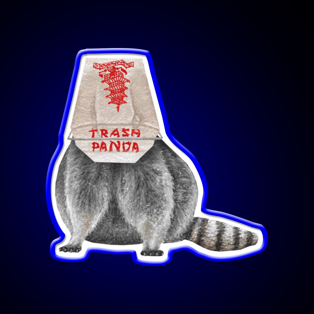 Trash Panda Led Neon Sign Chinese Food Rgb Color