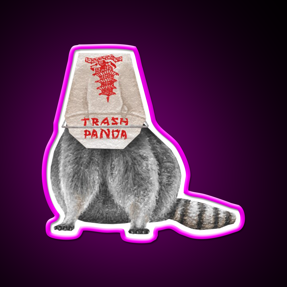 Trash Panda Led Neon Sign Chinese Food Rgb Color