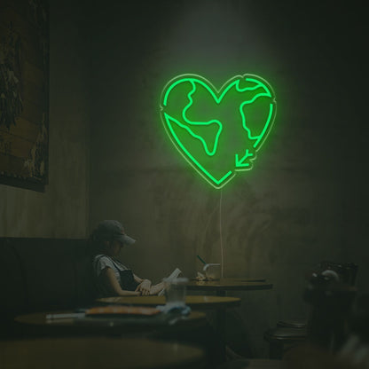 Travel Heart Led Neon Sign | Shineneon