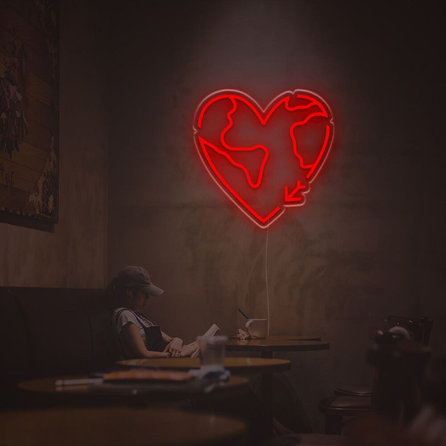 Travel Heart Led Neon Sign | Shineneon
