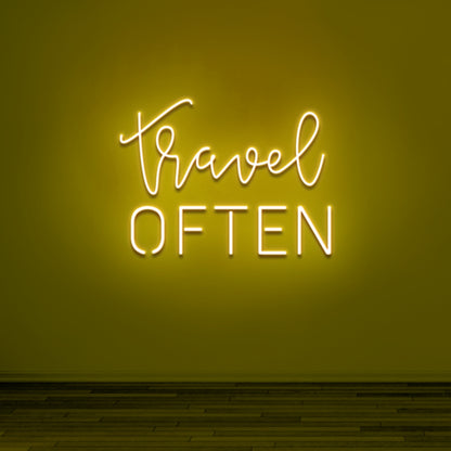 Travel Often Feed Your Wanderlust With Inspirational Neon | Shineneon