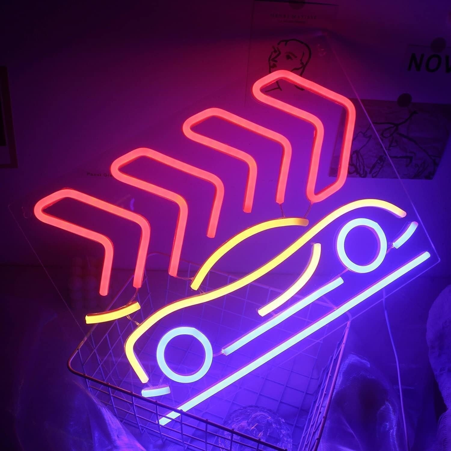 Traveling Cars Led Neon Sign Road Trip Theme - Shineneon