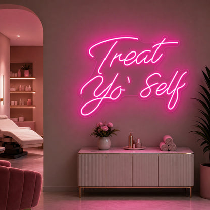 Treat So Self LED Neon Sign size image