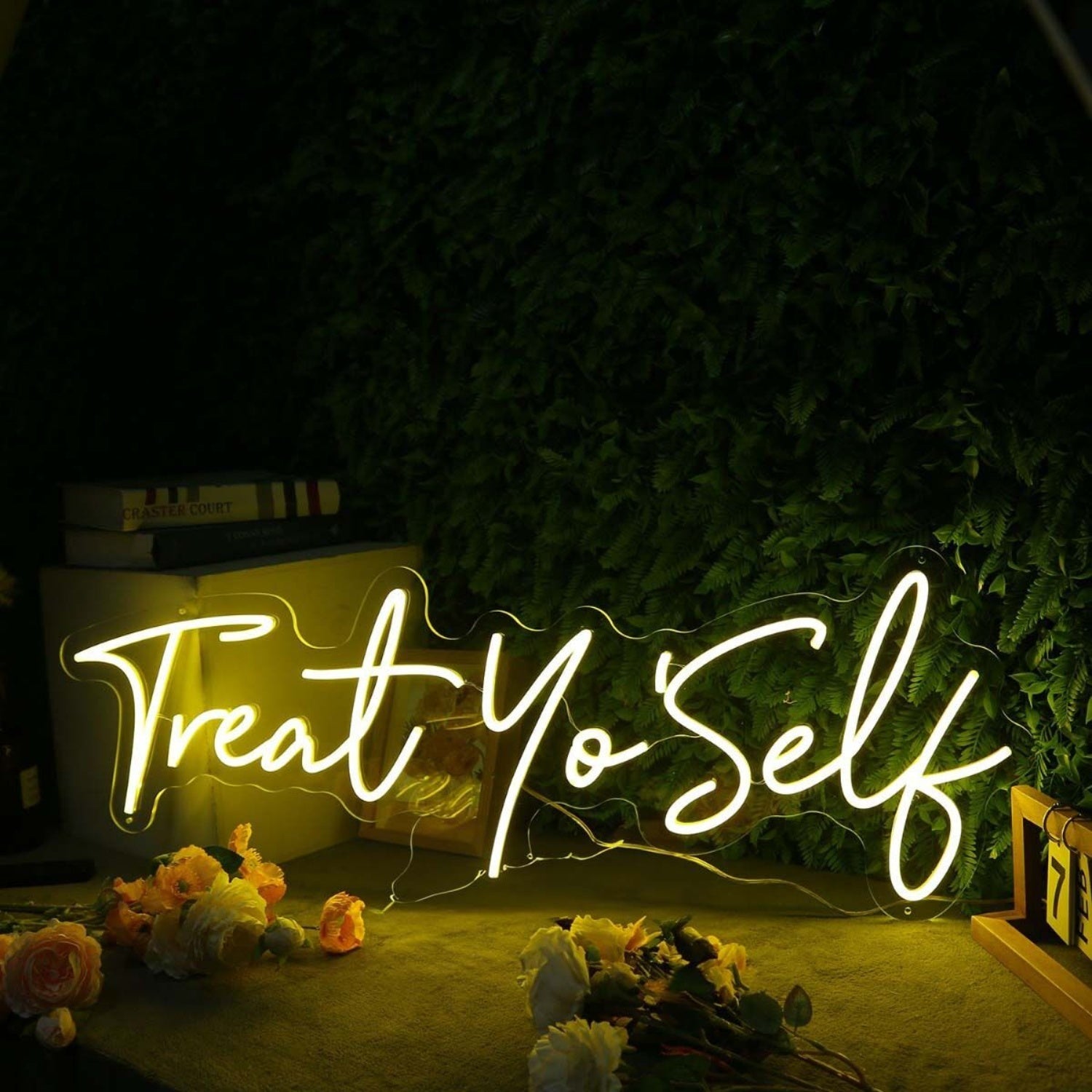 Treat Yo Self Yellow Led Neon Sign - Shineneon